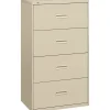 Outlet 4 Drawers Lateral File, Letter/Legal, Putty, 30"W (BSX434LL) File Cabinets