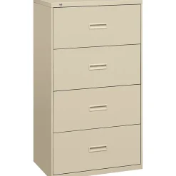 Outlet 4 Drawers Lateral File, Letter/Legal, Putty, 30"W (BSX434LL) File Cabinets