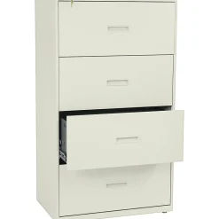 Outlet 4 Drawers Lateral File, Letter/Legal, Putty, 30"W (BSX434LL) File Cabinets