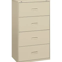 Outlet 4 Drawers Lateral File, Letter/Legal, Putty, 30