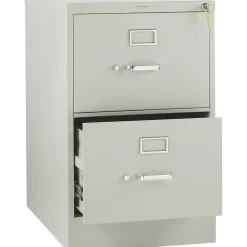 Discount 310 Series 2 Drawer Vertical File Cabinet, Legal, Light Gray, 26 1/2"D (312CPQ) File Cabinets