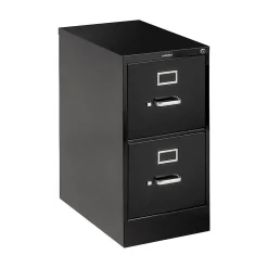 Discount 510 Series 2 Drawer Vertical File Cabinet, Legal, Black, 25"D (H512CPP) File Cabinets