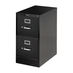 Discount 510 Series 2 Drawer Vertical File Cabinet, Legal, Black, 25"D (H512CPP) File Cabinets