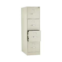 Outlet 310 Series 4-Drawer Vertical File Cabinet, Letter Size, Lockable, 52