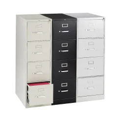 Outlet 310 Series 4-Drawer Vertical File Cabinet, Letter Size, Lockable, 52