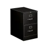 New 310 Series 2-Drawer Vertical File Cabinet, Legal Size, Lockable, 29"H x 18.25"W x 26.5"D, Black (312CPP) File Cabinets