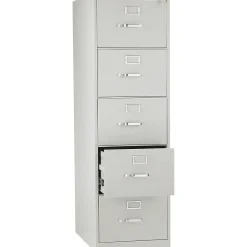 Outlet 310 Series 5-Drawer Vertical File Cabinet, Legal Size, Lockable, 60