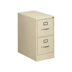 Discount 510 Series 2-Drawer Vertical File Cabinet, Locking, Letter, Putty/Beige, 25"D (512PL) File Cabinets