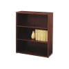 New 10500 Series 3-Shelf Bookcase, 43 3/8"H x 36"W x 13 1/8"D, Mahogany (105533NN) Bookcases