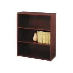 New 10500 Series 3-Shelf Bookcase, 43 3/8"H x 36"W x 13 1/8"D, Mahogany (105533NN) Bookcases