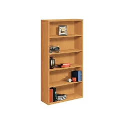 Best ® 10500 Series 5-Shelf Bookcase, 71"H x 36"W x 13 1/8"D, Harvest (105535CC) Bookcases