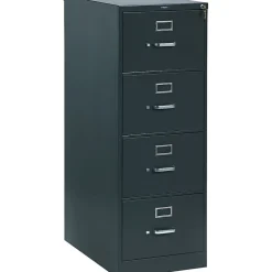 310 Series Vertical File Cabinet, Legal, 4-Drawer, Charcoal, 26 1/2"D (314CPS) File Cabinets
