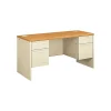 Best 38000 Series 60"W Kneespace Credenza with Locks, Harvest/Putty (H38852CL) Office Desks