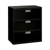 Hot Brigade 600 Series 3-Drawer Lateral File Cabinet, Locking, Letter/Legal, Black, 36"W (PHS-88) File Cabinets