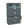 New Brigade 600 Series 5-Drawer Lateral File Cabinet, Locking, Charcoal, Letter/Legal, 42"W (H695.L.S) File Cabinets
