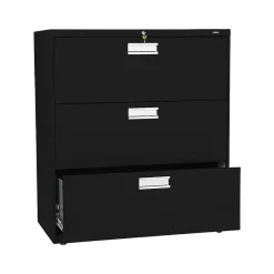 Discount Brigade 600 Series 3-Drawer Lateral File Cabinet, Locking, Letter/Legal, , 36"W (H683.L.P) File Cabinets