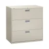 Online Brigade 600 Series 3-Drawer Lateral File Cabinet, Locking, Letter/Legal, Gray, 42"W (H693.L.Q) File Cabinets