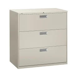 Online Brigade 600 Series 3-Drawer Lateral File Cabinet, Locking, Letter/Legal, Gray, 42"W (H693.L.Q) File Cabinets