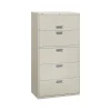 Sale Brigade 600 Series 5-Drawer Lateral File Cabinet, Locking, Letter/Legal, Gray, 36"W (H685.L.Q) File Cabinets