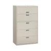 Sale Brigade 600 Series 5-Drawer Lateral File Cabinet, Locking, Letter/Legal, Gray, 42"W (H695.L.Q) File Cabinets