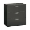 Discount Brigade 600 Series 3-Drawer Lateral File Cabinet, Locking, Charcoal, Letter/Legal, 42"W (H693.L.S) File Cabinets