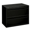 Hot Brigade 700 Series 2-Drawer Lateral File Cabinet, Locking, Letter/Legal, Black, 36"W (H782LP) File Cabinets
