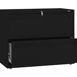 Hot Brigade 700 Series 2-Drawer Lateral File Cabinet, Locking, Letter/Legal, Black, 36"W (H782LP) File Cabinets