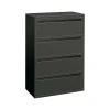 Clearance Brigade 700 Series 4-Drawer Lateral File Cabinet, Locking, Charcoal, Letter/Legal, 36"W (H784.L.S) File Cabinets