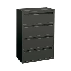 Clearance Brigade 700 Series 4-Drawer Lateral File Cabinet, Locking, Charcoal, Letter/Legal, 36"W (H784.L.S) File Cabinets