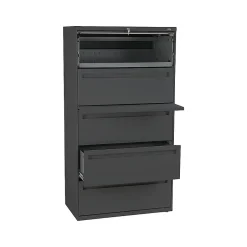 Sale Brigade 700 Series 5-Drawer Lateral File Cabinet, Locking, Letter/Legal, Charcoal, 36"W (-785LS) File Cabinets