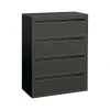 Hot Brigade 700 Series 4-Drawer Lateral File Cabinet, Locking, Charcoal, Letter/Legal, 42"W (H794.L.S) File Cabinets