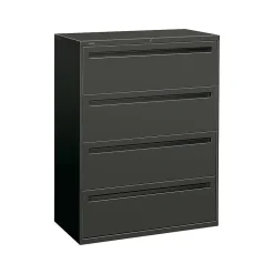 Hot Brigade 700 Series 4-Drawer Lateral File Cabinet, Locking, Charcoal, Letter/Legal, 42"W (H794.L.S) File Cabinets