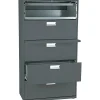 Hot ® Brigade 600 Series Lateral File Cabinet, A4/Legal/Letter, 5-Drawer, Charcoal, 19 1/4"D (685LS) File Cabinets