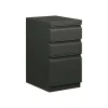 Hot Brigade 3-Drawer Mobile Vertical File Cabinet, Letter Size, Lockable, 28"H x 15"W x 19.88"D, Charcoal (H33720RS) File Cabinets