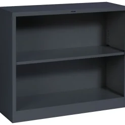 Discount Brigade 29"H 2-Shelf Bookcase, Charcoal (S30ABCS) Bookcases