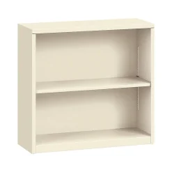 Hot Brigade HS30ABC 2-Shelf Steel Bookcase, 29"H x 34.5"W x 12.64"D, Putty (S30ABCL) Bookcases