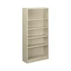 New Brigade 5-Shelf 71"H Bookcase, Putty Steel (HS72ABCL) Bookcases
