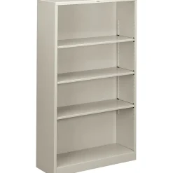 New Brigade 4-Shelf Metal Bookcase, 59