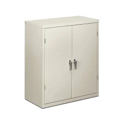 Discount ® Brigade® Steel Storage Cabinet, Assembled, 42Hx36Wx18D", Light Gray Storage Cabinets