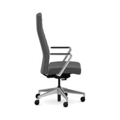 Sale Cofi Fabric Swivel Executive Chair, Graphite/Polished Aluminum (HCFEU.W0.STC.P.H.UR93.CHSTC09.PA) Office Chairs