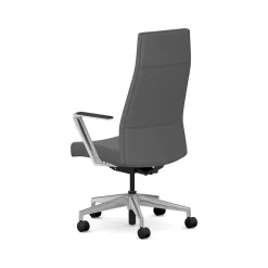 Sale Cofi Fabric Swivel Executive Chair, Graphite/Polished Aluminum (HCFEU.W0.STC.P.H.UR93.CHSTC09.PA) Office Chairs