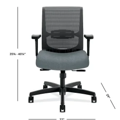 Hot Convergence Fabric/Mesh Task Chair, Gray Pattern (CMY1AAPX25) Ergonomic Chairs