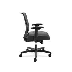 Clearance Convergence Vinyl Task Chair with Seat Slide, Adjustable Arms, Black (CMY1AUR10) Office Chairs