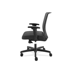 Clearance Convergence Vinyl Task Chair with Seat Slide, Adjustable Arms, Black (CMY1AUR10) Office Chairs
