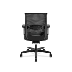Clearance Convergence Vinyl Task Chair with Seat Slide, Adjustable Arms, Black (CMY1AUR10) Office Chairs
