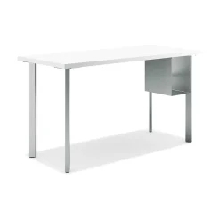 Online Coze 54"W Desk w/U-Storage, Designer and Silver (RPL2454DWP6S) Computer Desks