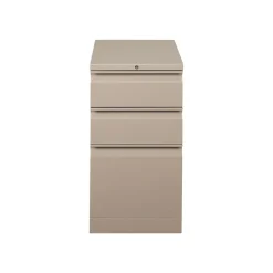 Discount Flagship 3-Drawer Mobile Vertical File Cabinet, Letter Size, Lockable, 28"H x 15"W x 22.88"D, Putty (18723RL) File Cabinets