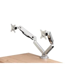 HON BDMAUSB 21" USB Dual Monitor Arm, Silver* Monitor Mounts & Stands