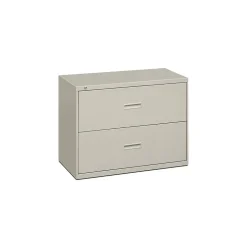 Clearance Lateral File, 2 Drawers, Molded Pull, 36"W, Light Gray Finish (BSX482LQ) File Cabinets