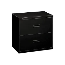 Hot Lateral File, 2 Drawers, Molded Pull, 36"W, Black Finish (BSX482LP) File Cabinets